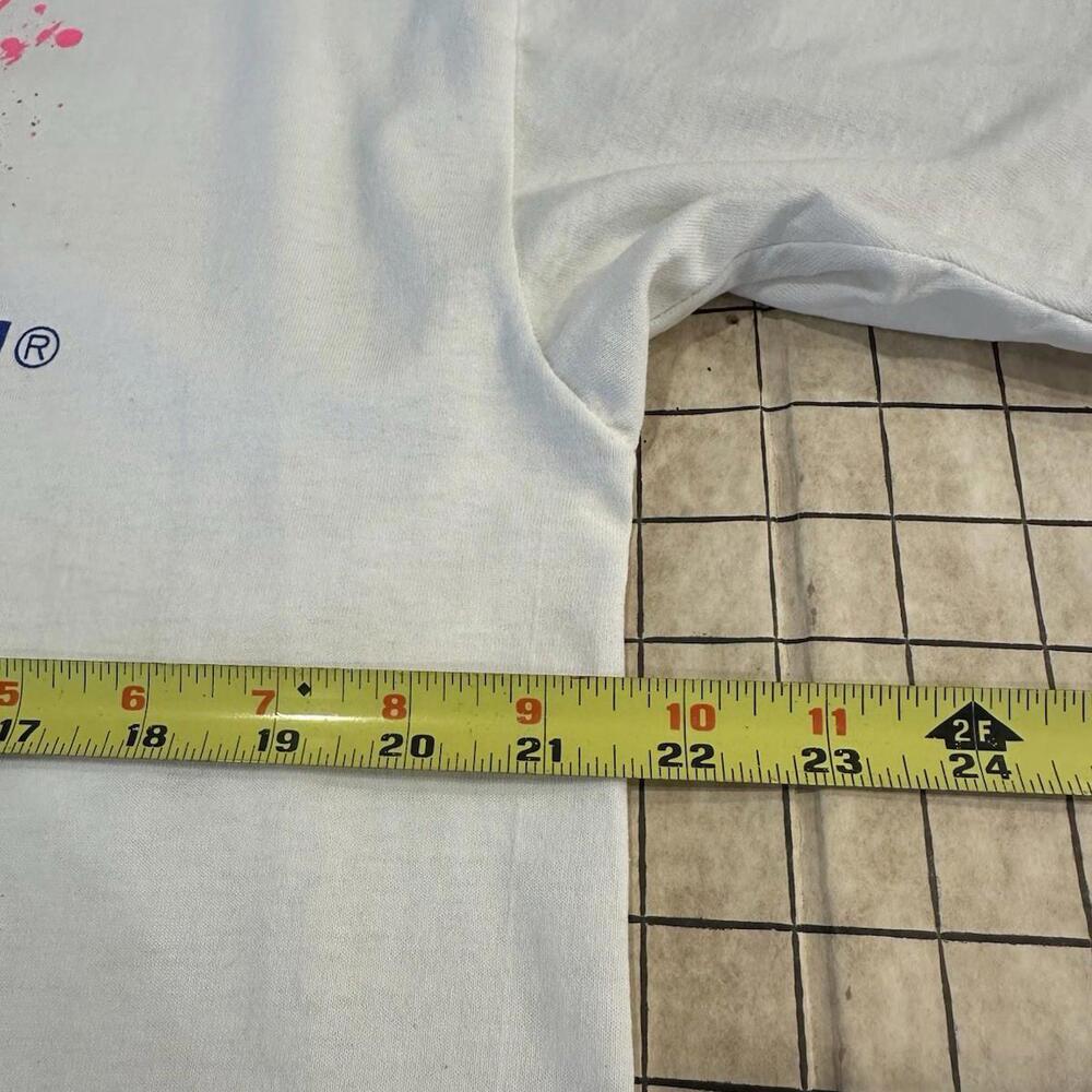 Vintage Fruit Of The Loom Best T-Shirt XL Paint Walmart SUPERCENTER Paper Thin - Picture 9 of 10